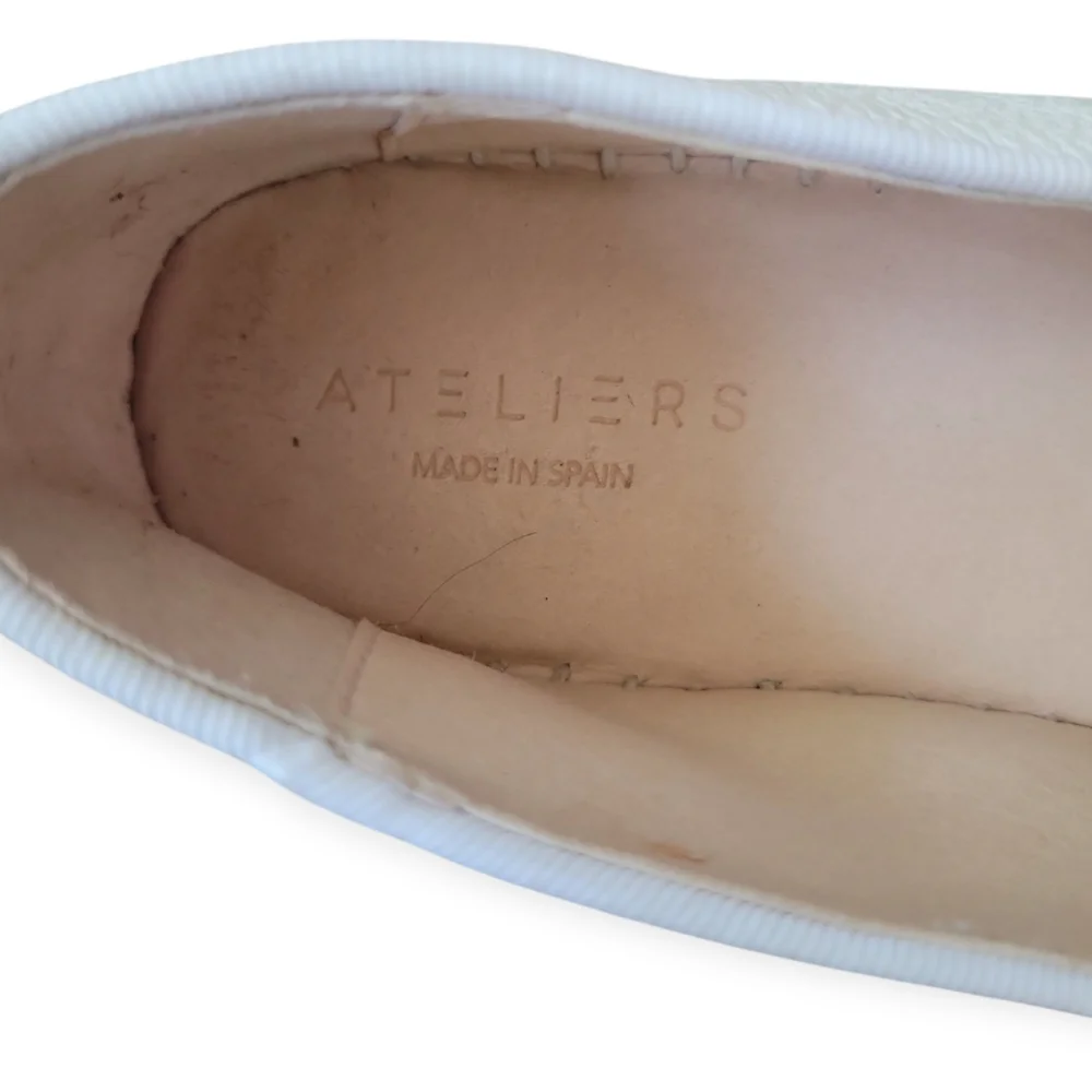 Ateliers Paris Espadrille White /‎ Silver